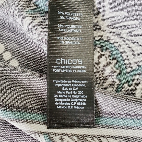 Chico's Travelers Open Front Cardigan Size 3 US 16/18 (XL) Abstract Print Artsy - Picture 7 of 10